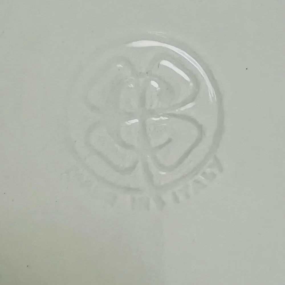 QUADRIFOGLIO Ceramic Raised Edges Decorative Rim Soup Pasta Bowl, Set of 4